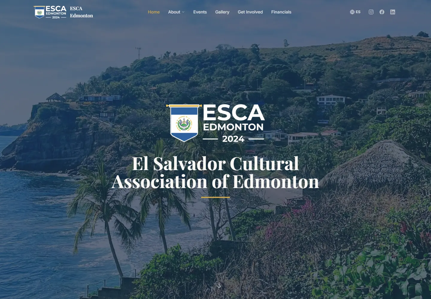 ESCA Edmonton homepage